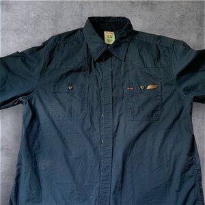 Dickies Men's Dark Gray Casual Button-Down Shirt